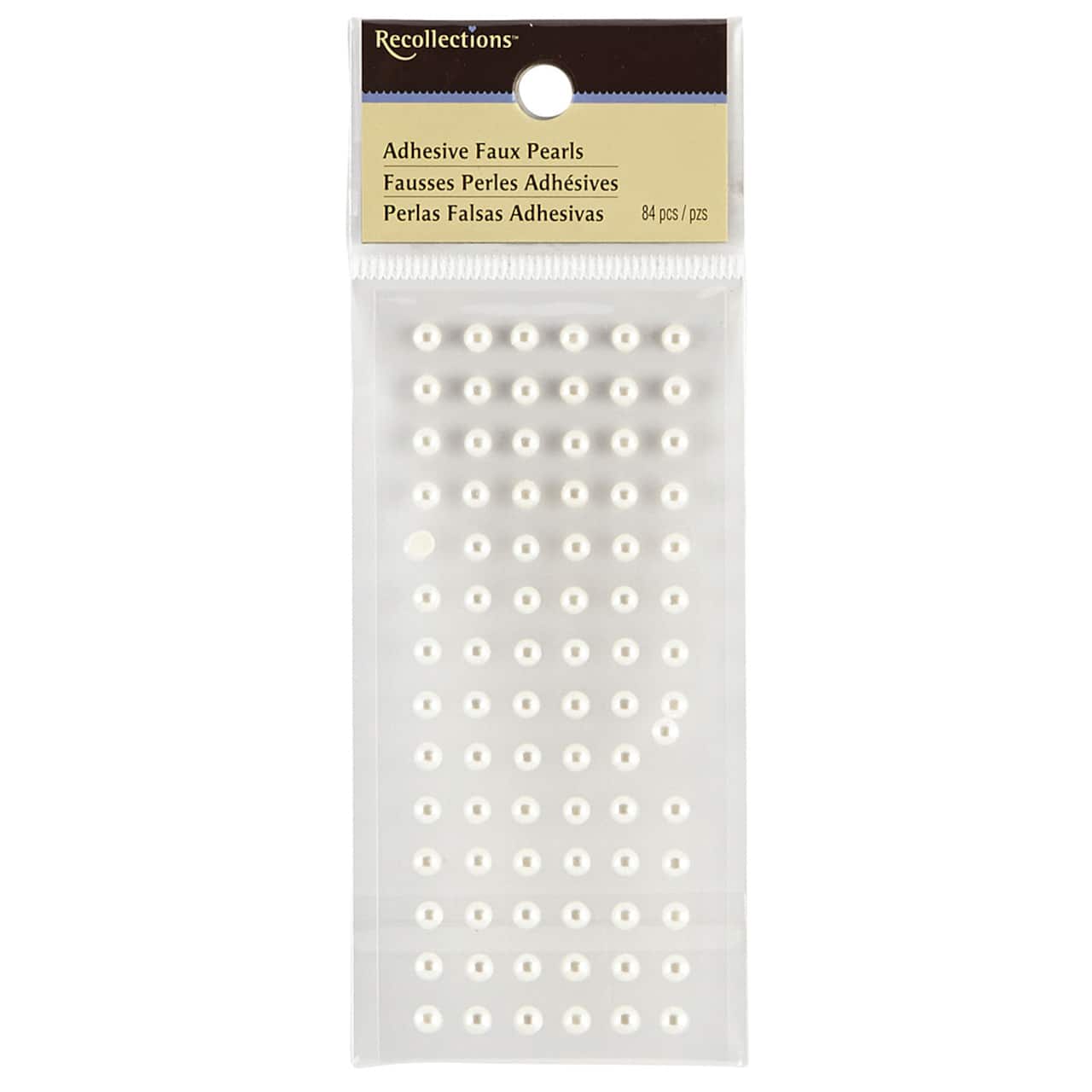 12 Packs: 40 ct. (480 total) White Faux Pearl Stickers by Recollections™